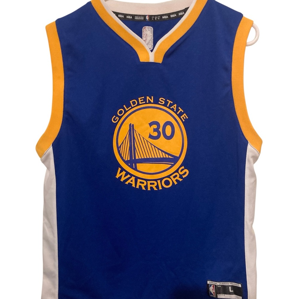 Golden State Warriors NBA Steph Curry #30 Basketball Jersey youth Large Men’s M